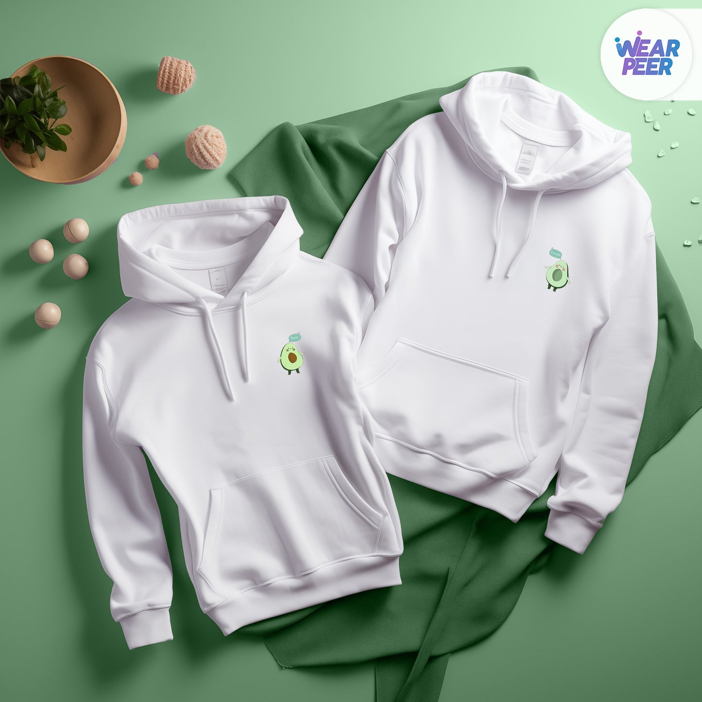 Best & Couple Avocadoes | Couple Matching Hoodies